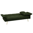 Convertible Double Futon Sofa Bed With Folding Armrests For Living Rooms by HouseOfZazla