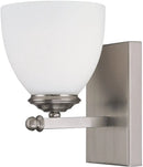 5"W Chapman 1-Light Sconce Matte Nickel by LampsUSA