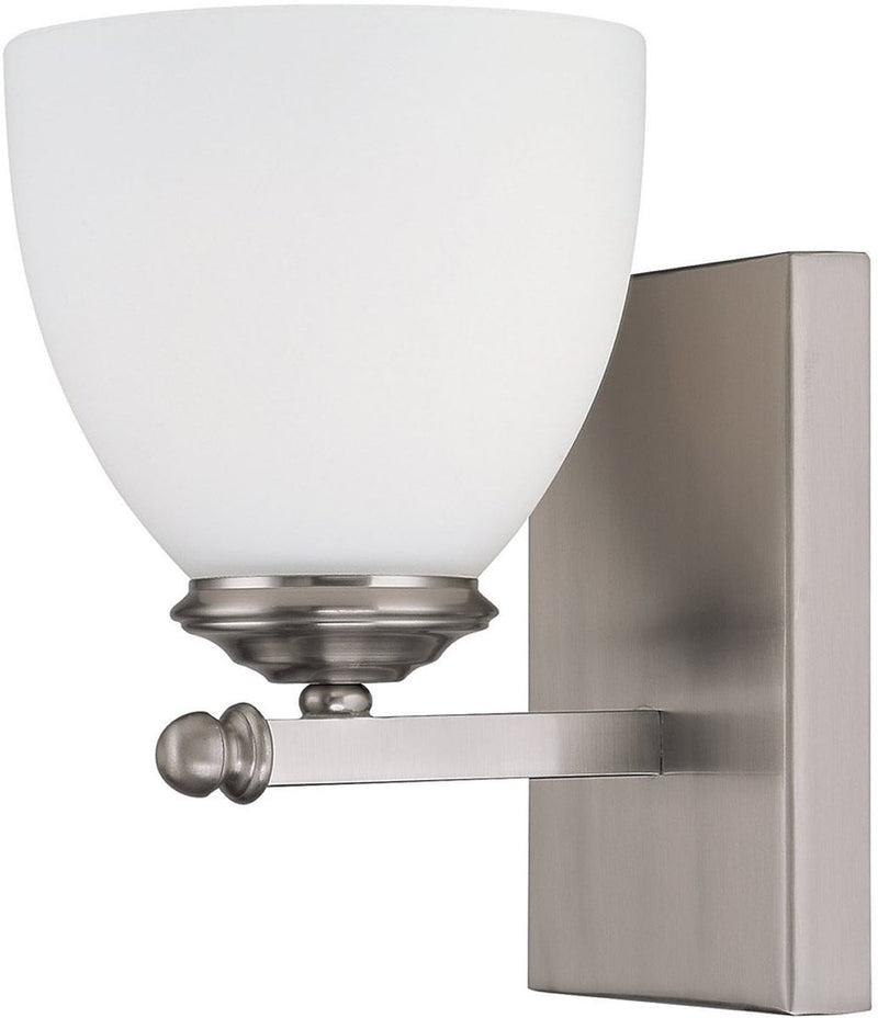 5"W Chapman 1-Light Sconce Matte Nickel