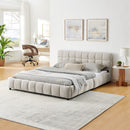 Modern Platform Bed Frame With Thick Fabric by Unique Piece Furniture