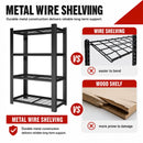 60"H 4-Tier Adjustable Heavy Duty Shelving Metal Mesh Storage Rack
