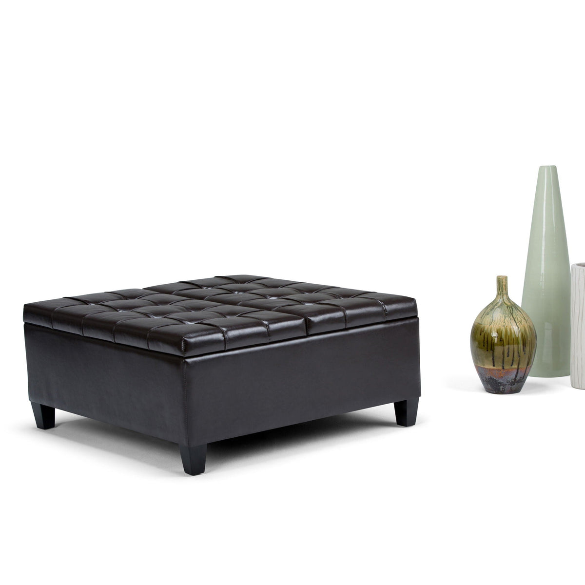 Harrison - Coffee Table Storage Ottoman - Tanners Brown, photo 5 of 9