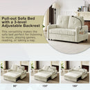 Modern Loveseat Pull Out Sofa Bed With Adjustable Backrest, Two Cup Holders, A Phone Holder, Three Charging Ports And Side Storage Pockets For Living Room by HouseOfZazla