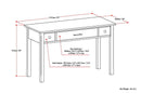 Avalon - Handcrafted Writing Office Desk
