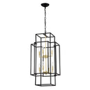 8 Light Lantern Chandelier Lighting, Entryway Chandeliers For High Ceilings, Chandeliers For Dining Room, Foyer, Entry, Staircase, Hallway, Height Adjustable (E12 Bulbs Not Included)