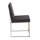 Fuji - Contemporary High Back Dining Chair, Modern Elegance (Set of 2) by HouseOfZazla
