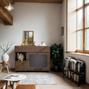 Furniture Style Multi Use Cat Litter Box House With Storage - Walnut by HouseOfZazla