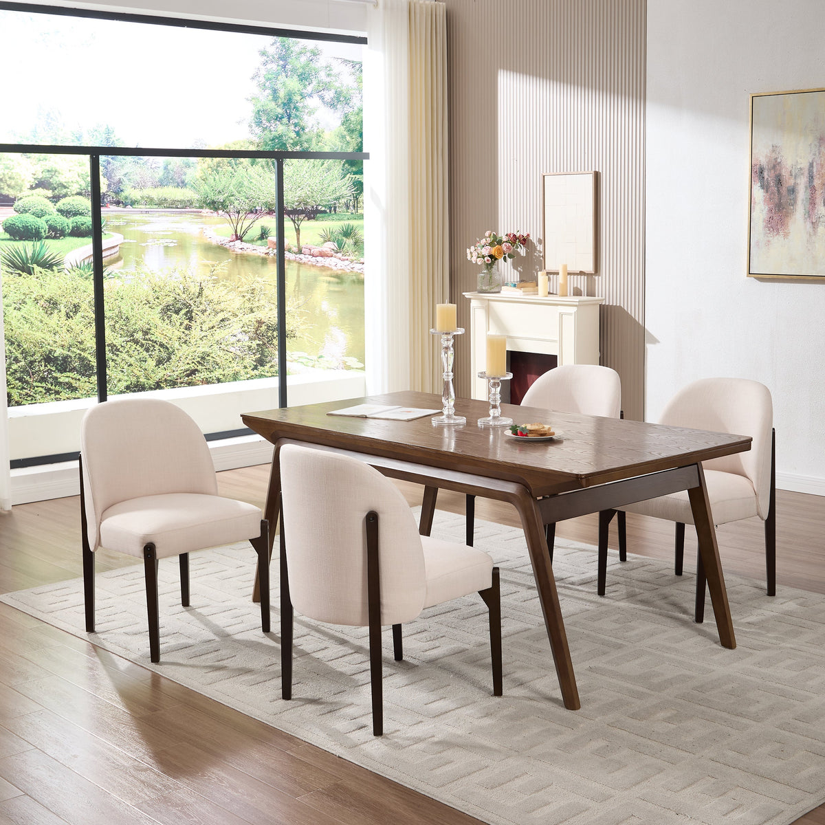 Wooden Dining Chairs Set of 2, photo 8 of 10