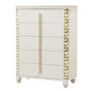 Cinderella - Chest With LED Accents And 5 Storage Drawers - Beige by HouseOfZazla