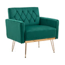 Accent Chair, leisure single sofa with Rose Golden feet