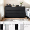 6 Drawer Dresser With Spacious Countertop And Concealed Handles by Unique Piece Furniture