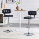 Adjustable Height Bar Stools With Footrest For Kitchen Island (Set of 2)