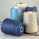 Revolution Fibers Zephira Wool-Silk 1lb Cones | 2/18 Lace Weight Yarn | 50% Superfine Merino Wool & 50% Tussah Silk by Revolution Fibers
