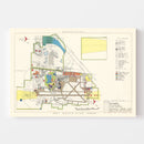 Vintage Map of McChord Air Force Base, 1951