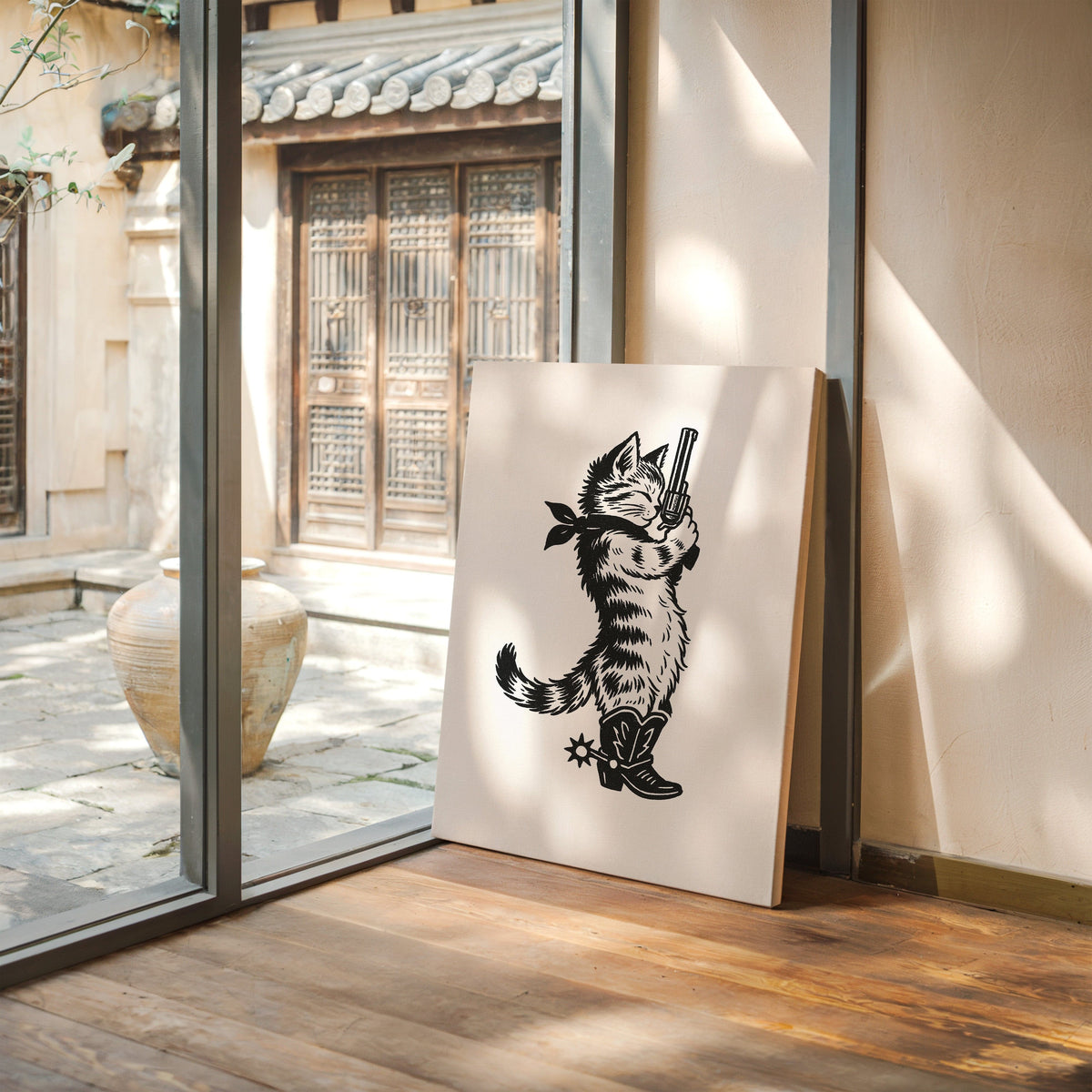 Purrpare for Trouble – Cowboy Cat Sheriff Print, photo 5 of 19