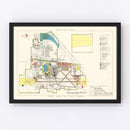 Vintage Map of McChord Air Force Base, 1951