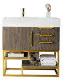 James Martin Columbia 36" Single Bathroom Vanity, Ash Gray