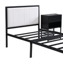 Platform Bed With 2 Tier Storage Shelves, Storage Cabinet by HouseOfZazla