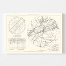 Vintage Map of the McGhee-Tyson Airport Vicinity, 1952