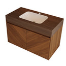 30" Modern Wall-Mounted Bathroom Vanity with Ceramic Sink