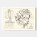Vintage Map of the Mc Guire Air Force Base Vicinity, 1951
