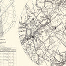 Vintage Map of the Mc Guire Air Force Base Vicinity, 1951
