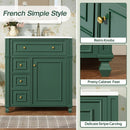 Bathroom Vanity Cabinet With Sink, Soft Close Doors With Door Organizer by Unique Piece Furniture