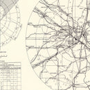 Vintage Map of the Minneapolis St. Paul International Airport Vicinity, 1951