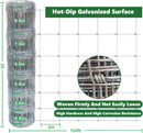 Farm Fence 3ft x 164ft 14-Gauge Heavy Zinc Coated Wire Fencing by HouseOfZazla
