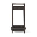 Resin Wicker Bar Cart With Metal Frame - Brown by HouseOfZazla
