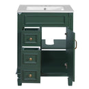 Bathroom Vanity With Sink, Compact Cabinet & 2 Drawers And Adjustable Shelf by Unique Piece Furniture