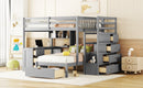 Bunk Bed With Desk, Drawers And Shelves by HouseOfZazla