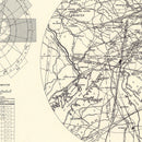 Vintage Map of the New Castle Municipal County Airport Vicinity, 1951