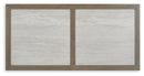 Rainier Ranch - Rectangle Dining Table With Umbrella Option - Brown / Beige