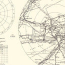 Vintage Map of the Niagara Municipal Airport Vicinity, 1952