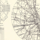 Vintage Map of the O'Hare International Airport Vicinity, 1951