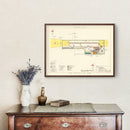 Vintage Map of Oxnard Air Force Base " Camarillo California, 1951