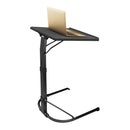 Folding Tray Table Portable Sofa TV Tray Laptop Desk C Side Adjustable Eating Dinner Coffee Table with 3 Adjustable Heights 3 Angles 55lbs Load Bearin