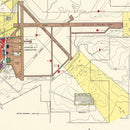 Vintage Map of Paine Air Fore Base, 1952