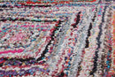 5' x 7' Handmade Zig Zag Medley Cotton Chindi Area rug Contemporary Multi