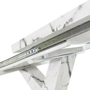 Modern Rectangle Dining Table With Stretchable TopAnd X Shape Legs by HouseOfZazla