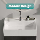BB15-20Y-301 20"x14" Integrated Ceramic Bathroom Vanity Sink by HouseOfZazla