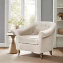 Fayette - Tufted Accent Arm Chair - Cream by Unique Piece Furniture