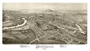 Vintage Map of Honesdale, Pennsylvania 1890