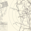 Vintage Map of the Presque Isle Air Fore Base Vicinity, 1952