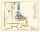 Vintage Map of Selfridge Air Fore Base, 1952