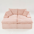 Double Chaise Lounge With Full Compressed Sponge