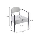Modern Upholstered Accent Armchair With Pocket Spring Seat