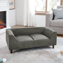 Modern Rectangular Pet Sofa With Backrest And Armrests For Small And Medium Dogs, Soft Cushion by HouseOfZazla