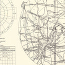 Vintage Map of the Selfridge Air Fore Base Vicinity, 1952